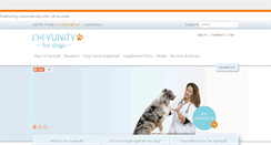 Desktop Screenshot of imyunityfordogs.com